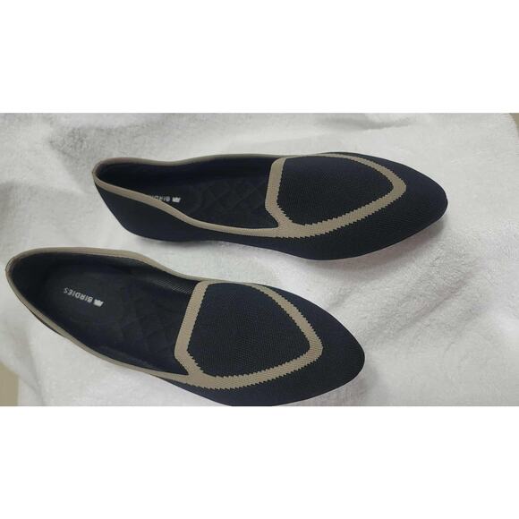 Birdies Black and Cream Flats Runs small - Picture 3 of 5